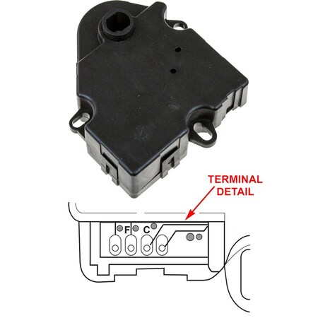 Gpd Hvac Actuator, 1712075 1712075